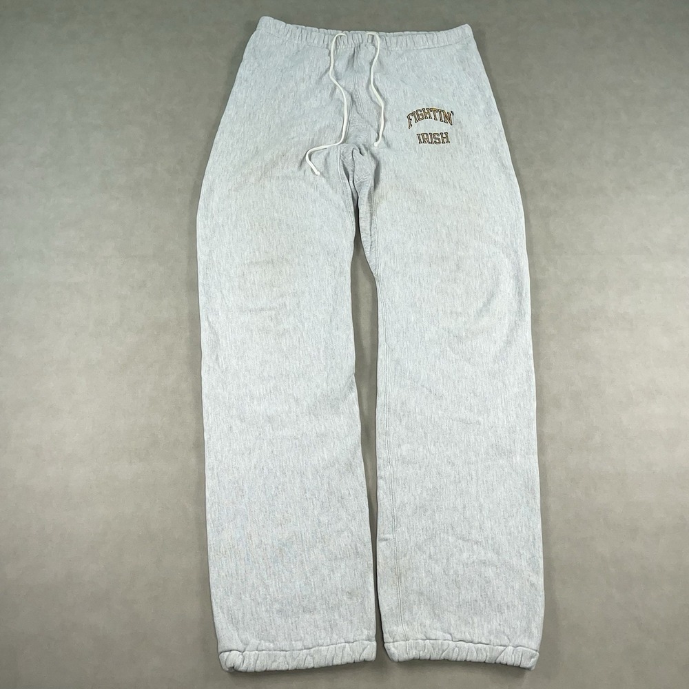 Champion Reverse Weave Warm Up Sweatpants Fightin Irish Notre Dame Sz XL RARE